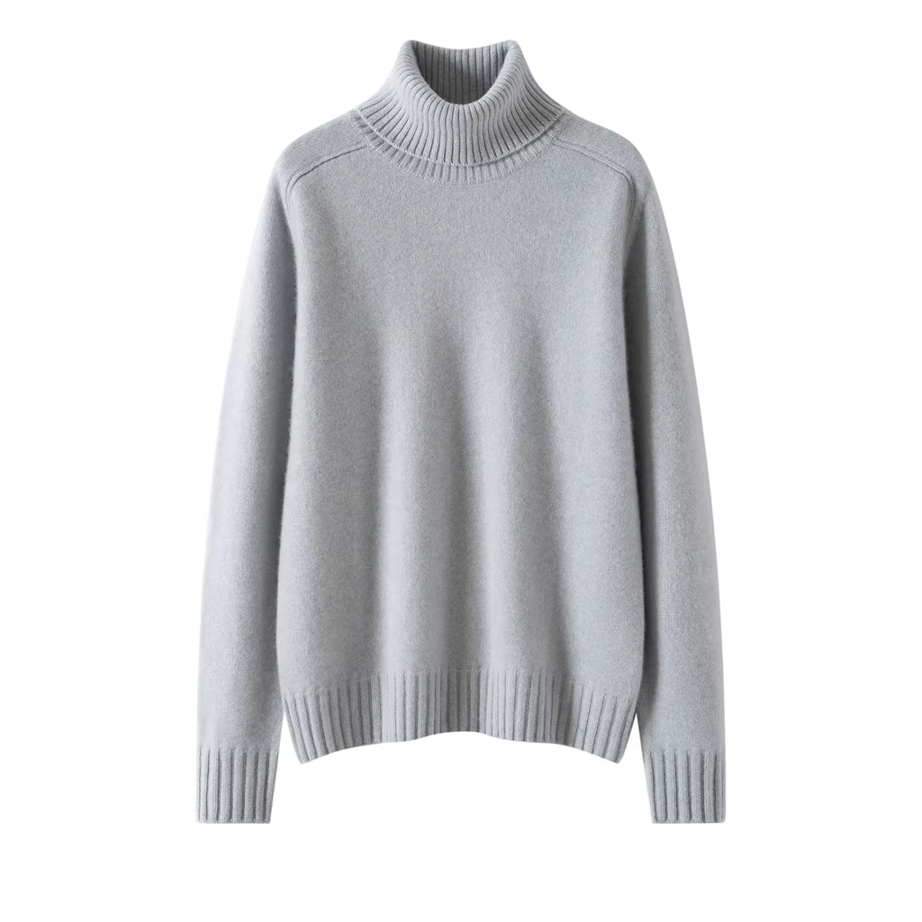 Women's 100% Cashmere Sweater | Luxuriously Soft Turn-Down Collar Pullover - Windia