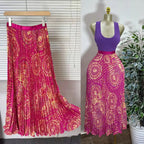 Elegant A-line Midi Skirt, High Waist & Pleats - Perfect for Day to Night! One Size Windia