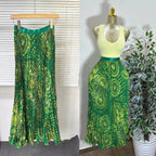 Elegant A-line Midi Skirt, High Waist & Pleats - Perfect for Day to Night! One Size Windia