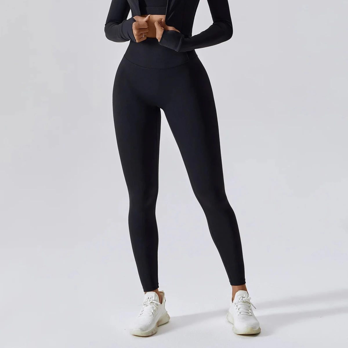 High Waist Scrunch Butt Yoga Leggings for Women – No Front Seam Workout Tights - Windia