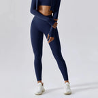 High Waist Scrunch Butt Yoga Leggings for Women – No Front Seam Workout Tights - Windia