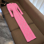 Hot Drilling Maxi Dress | Long Sleeve Party Dress for Women - Windia