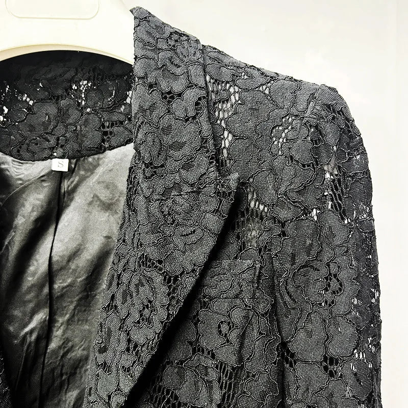 Lace Office Blazer & Pants Set – Women's 2-Piece Suit - Windia