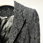 Lace Office Blazer & Pants Set – Women's 2-Piece Suit - Windia