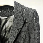 Lace Office Blazer & Pants Set – Women's 2-Piece Suit S Windia