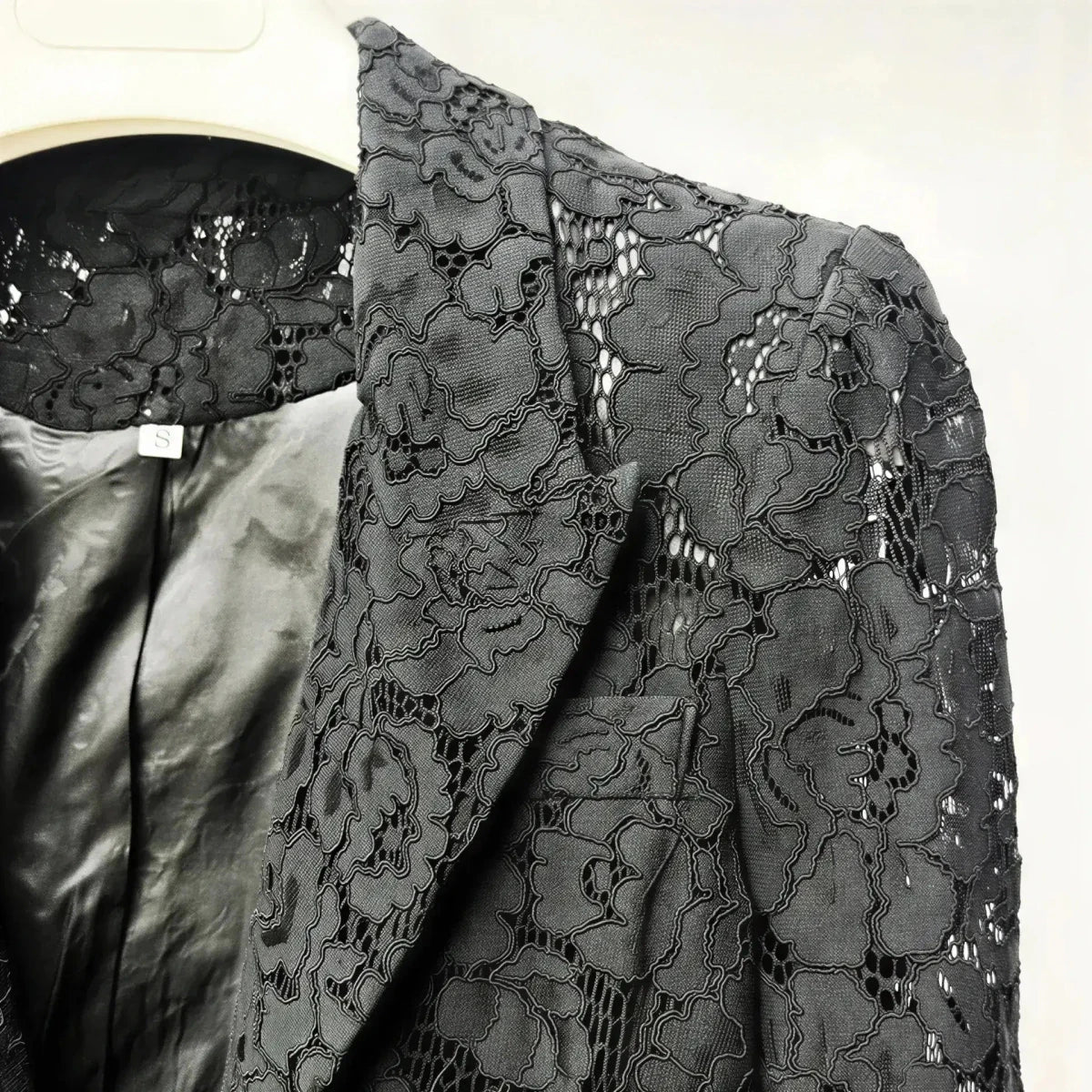 Lace Office Blazer & Pants Set – Women's 2-Piece Suit S Windia