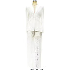 Lace Office Blazer & Pants Set – Women's 2-Piece Suit S Windia