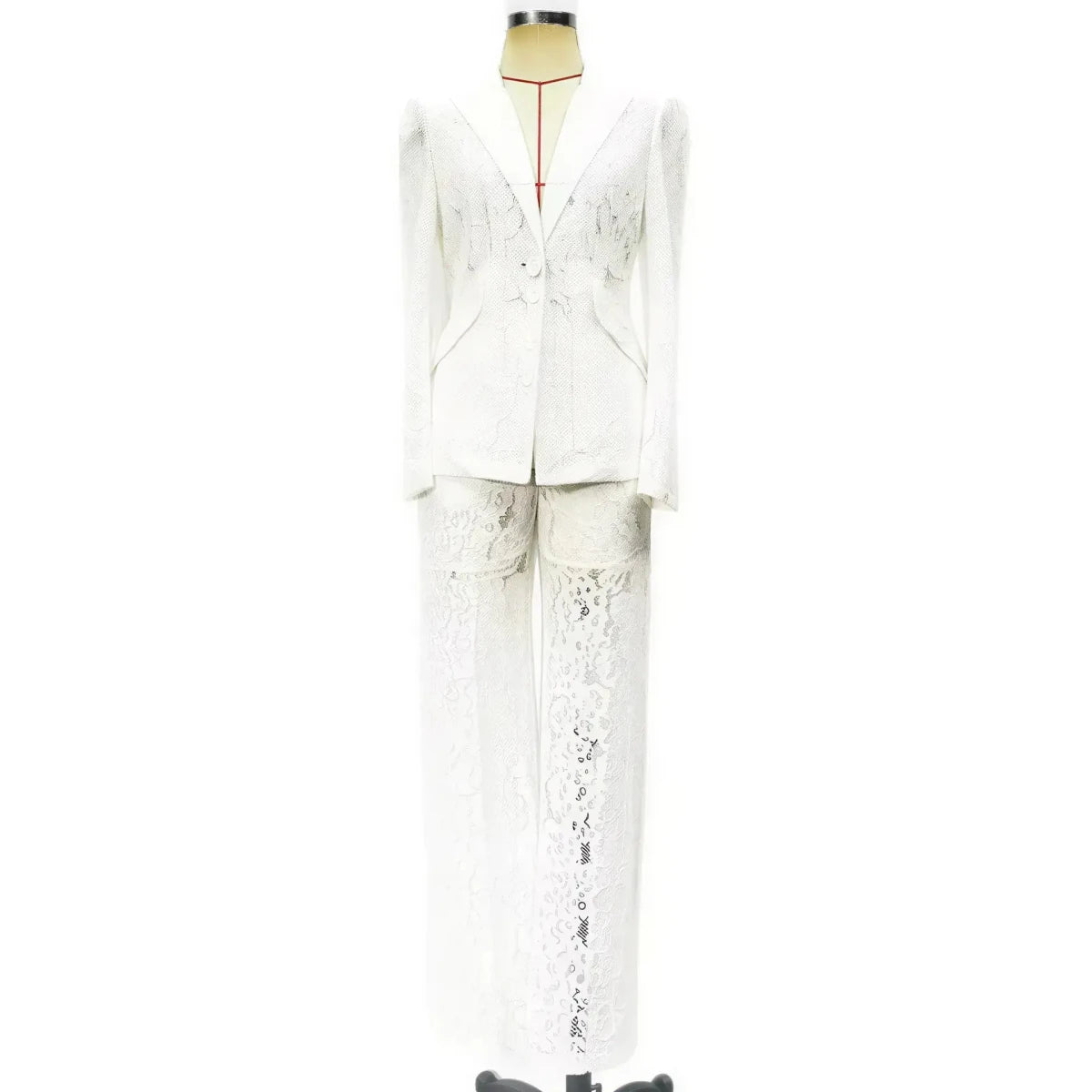 Lace Office Blazer & Pants Set – Women's 2-Piece Suit S Windia