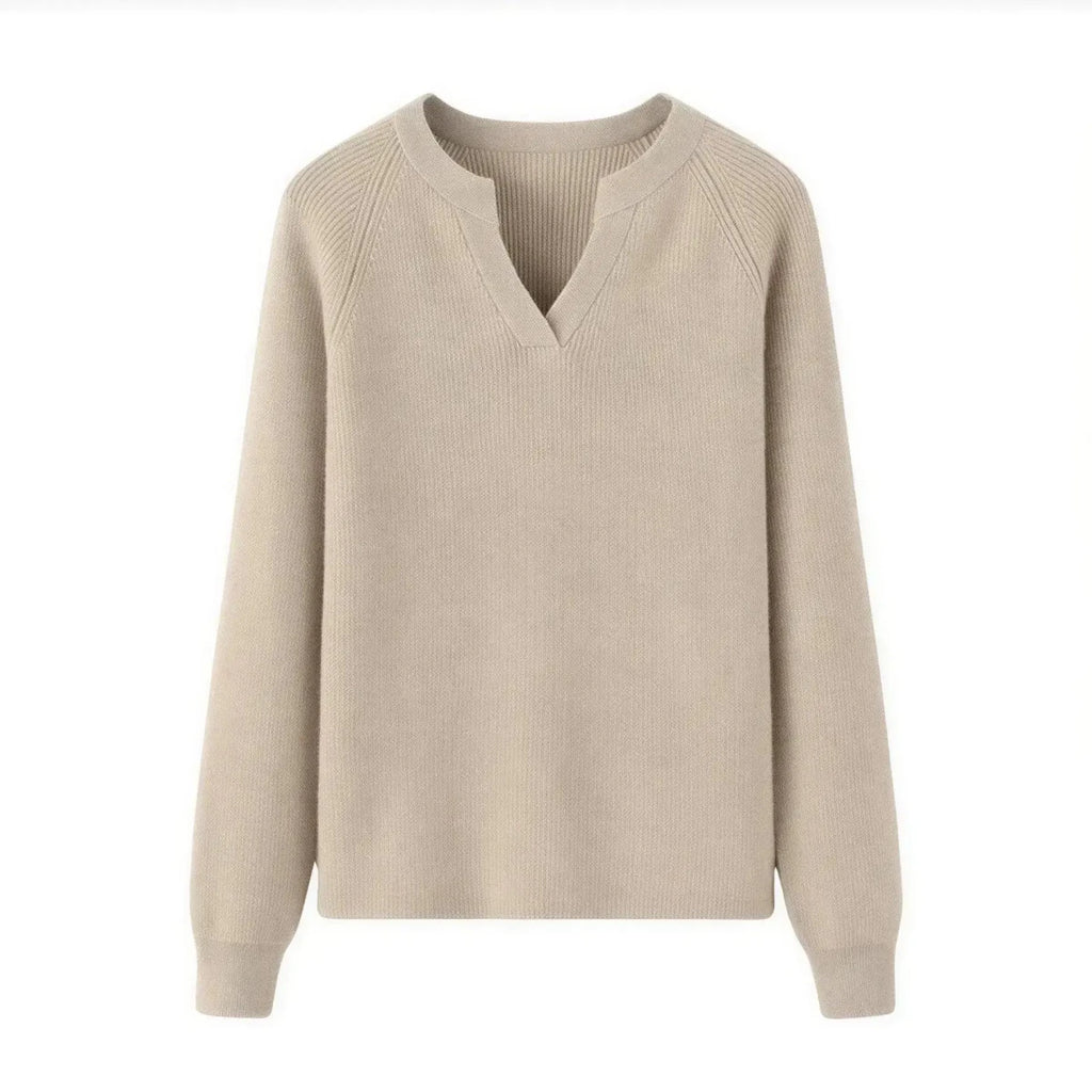 Luxury Slim Fit Long Sleeve Knitted Pullover – 100% Pure Cashmere Sweater for Women M Windia