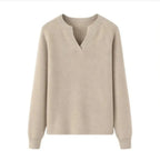 Luxury Slim Fit Long Sleeve Knitted Pullover – 100% Pure Cashmere Sweater for Women M Windia