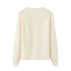 Luxury Slim Fit Long Sleeve Knitted Pullover – 100% Pure Cashmere Sweater for Women M Windia