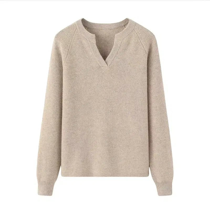 Luxury Slim Fit Long Sleeve Knitted Pullover – 100% Pure Cashmere Sweater for Women M Windia