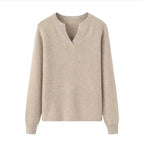 Luxury Slim Fit Long Sleeve Knitted Pullover – 100% Pure Cashmere Sweater for Women M Windia