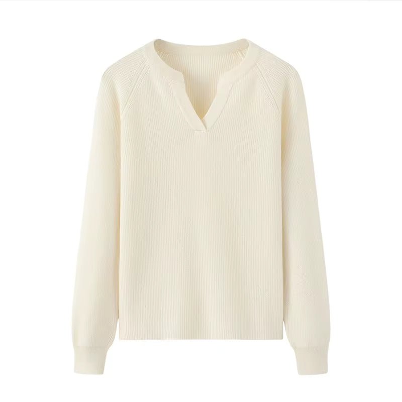Luxury Slim Fit Long Sleeve Knitted Pullover – 100% Pure Cashmere Sweater for Women - Windia