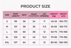 Pants size chart in Windia pink colours