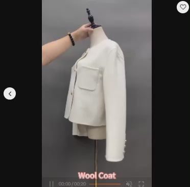 Women's Short Double-Faced Wool Jacket | Windia