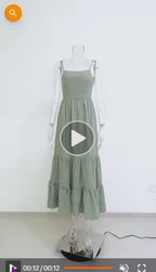 Women's Cotton Sleeveless Maxi Dress | Bohemian Beach Vacation Dress