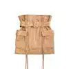Sheepskin Leather A-Line Mini Skirt - Timeless Fashion Staple XL Windia
