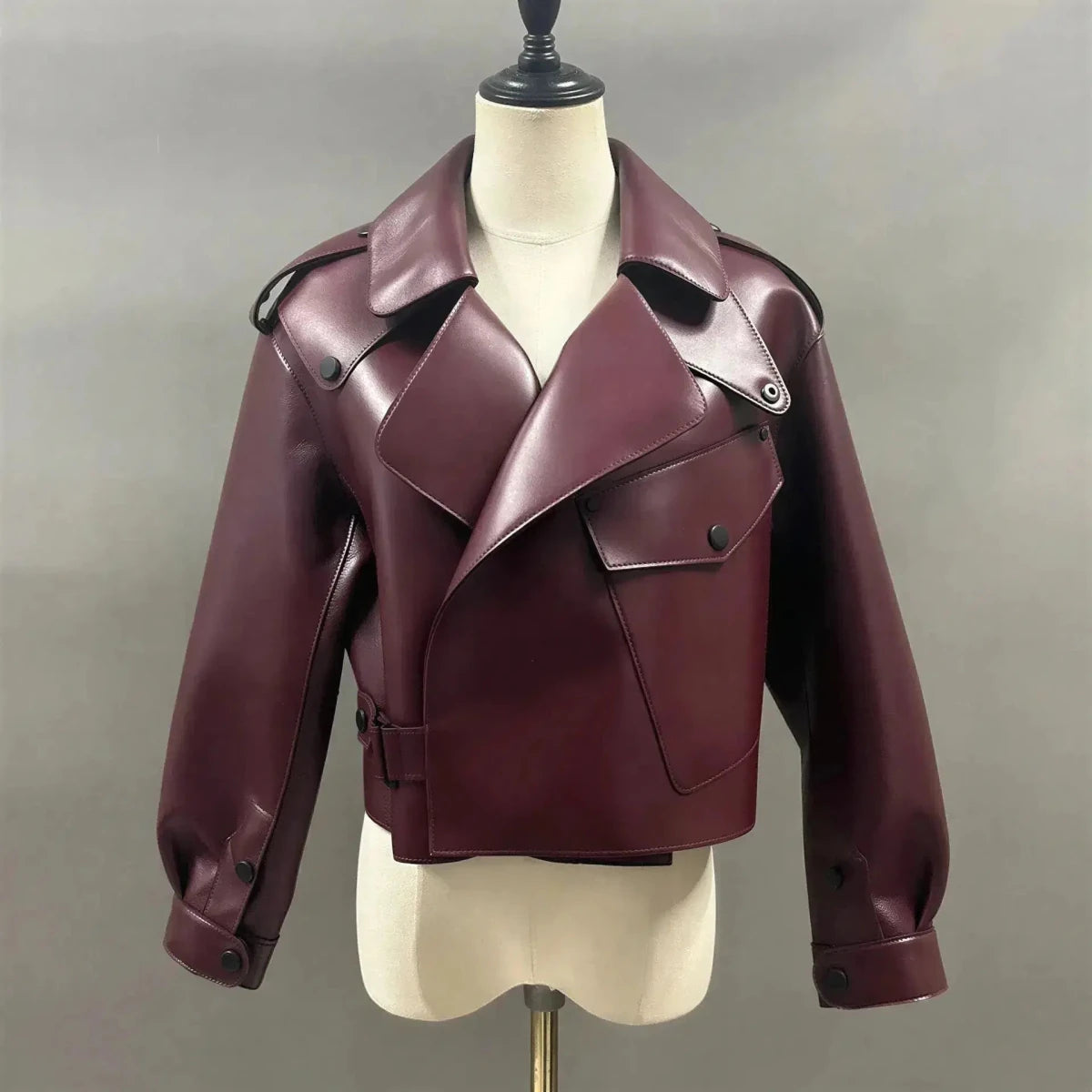 Sheepskin Leather Bomber Jacket XS Windia