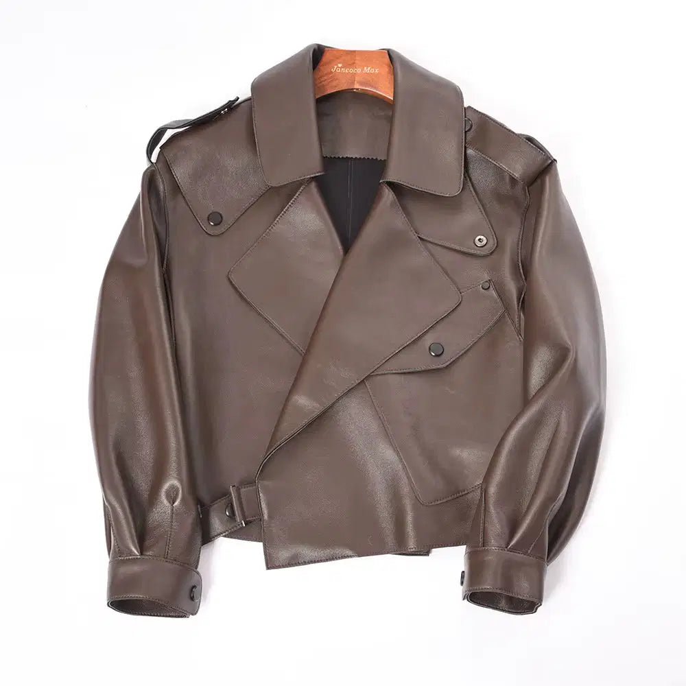 Sheepskin Leather Bomber Jacket XS Windia