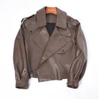 Sheepskin Leather Bomber Jacket XS Windia