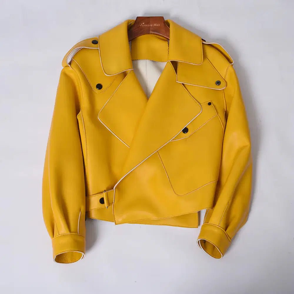 Sheepskin Leather Bomber Jacket XS Windia