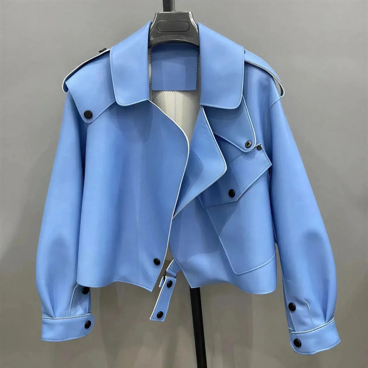 Sheepskin Leather Bomber Jacket XS Windia