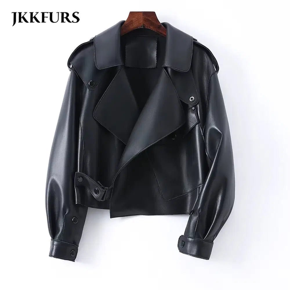 Sheepskin Leather Bomber Jacket XS Windia