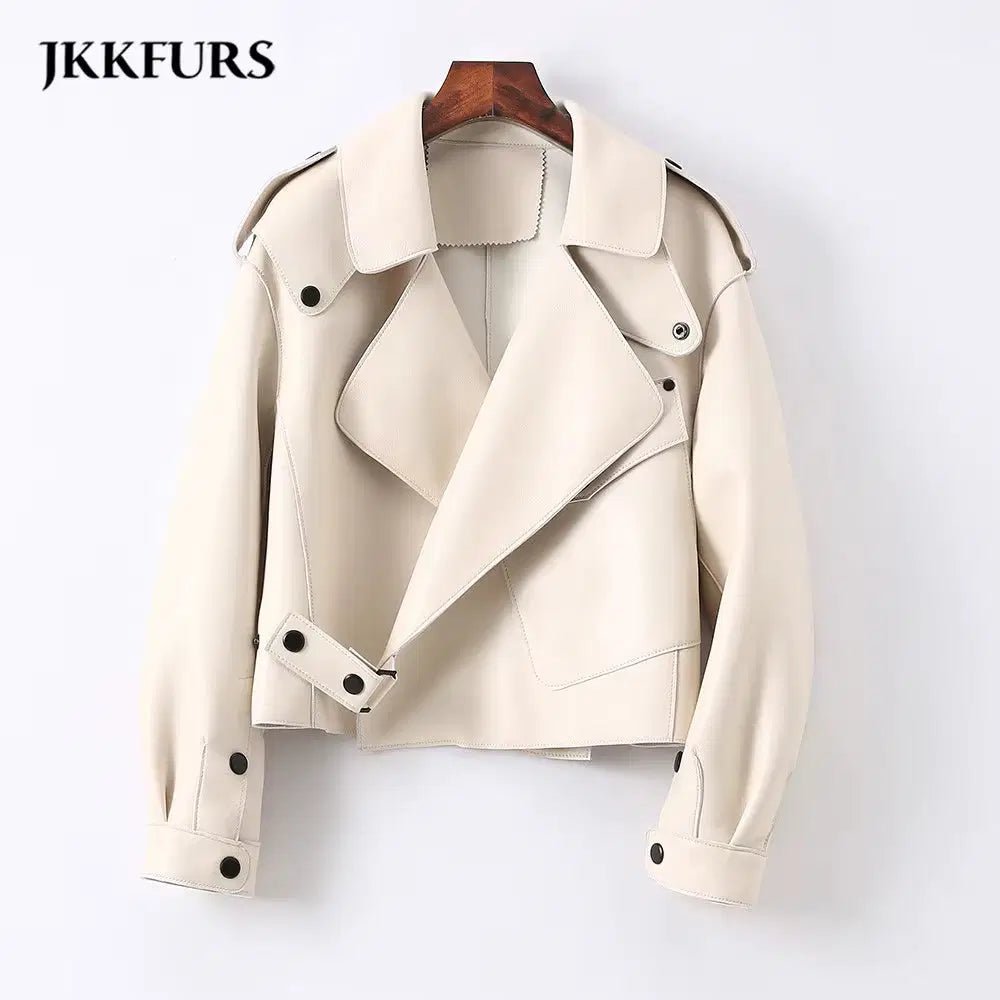 Sheepskin Leather Bomber Jacket XS Windia