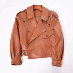 Sheepskin Leather Bomber Jacket XS Windia