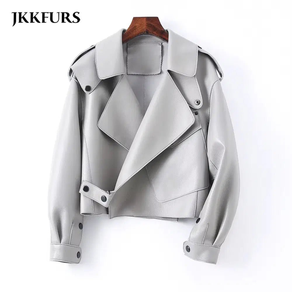 Sheepskin Leather Bomber Jacket XS Windia