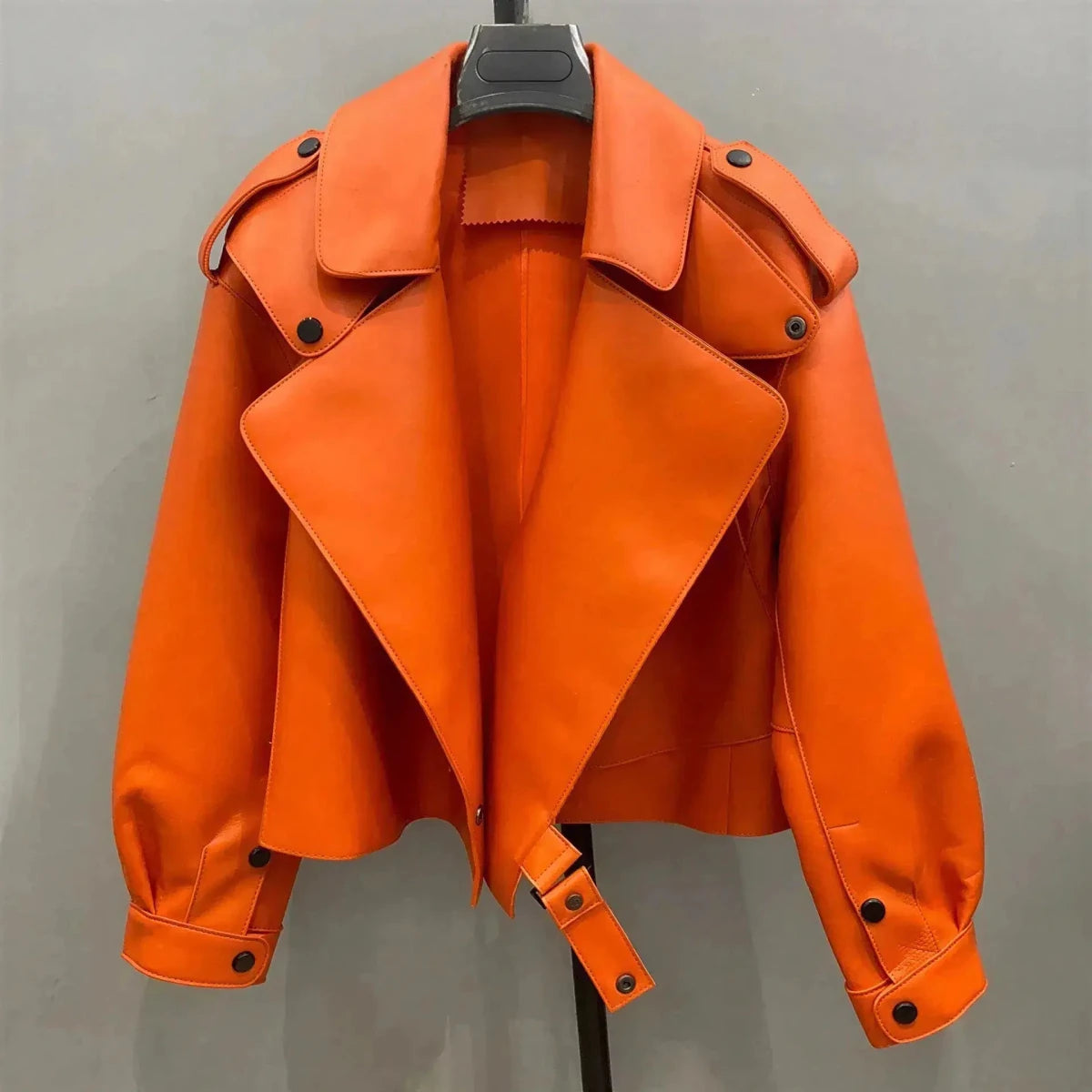 Sheepskin Leather Bomber Jacket XS Windia