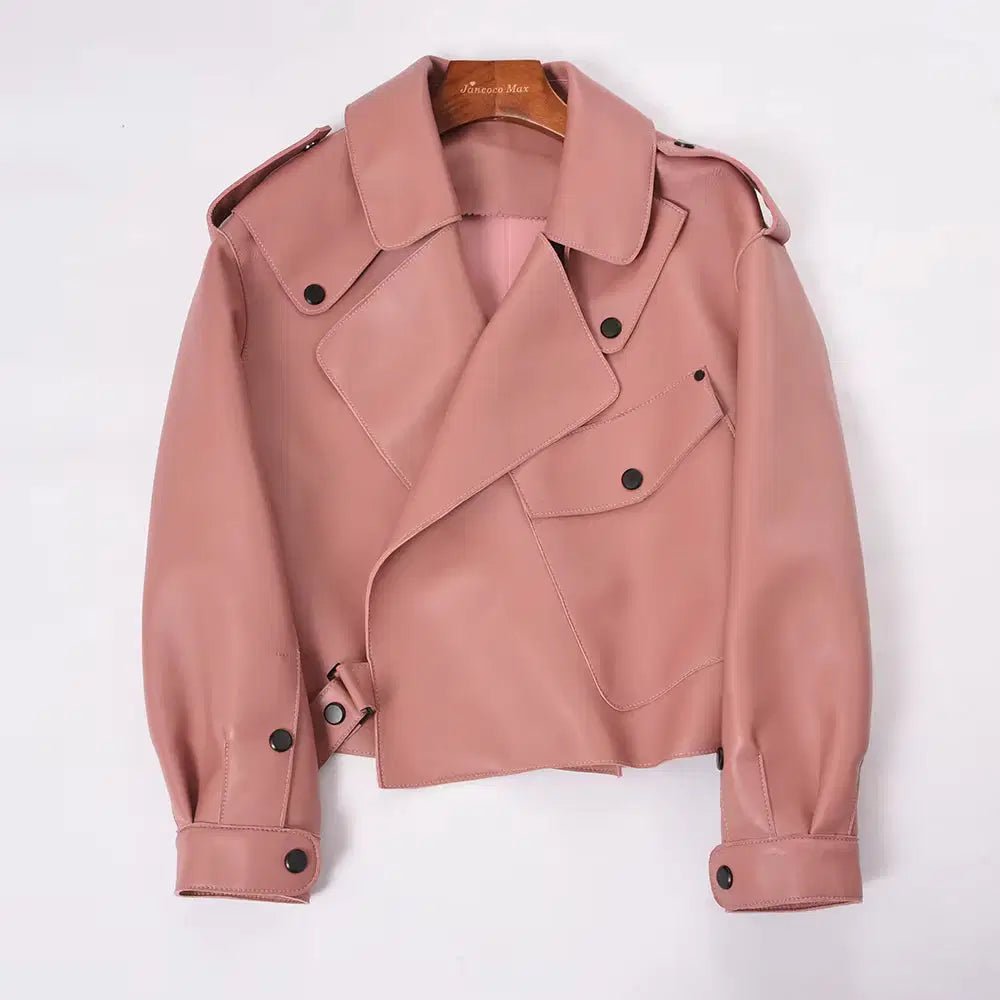 Sheepskin Leather Bomber Jacket XS Windia