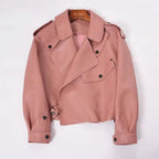 Sheepskin Leather Bomber Jacket XS Windia