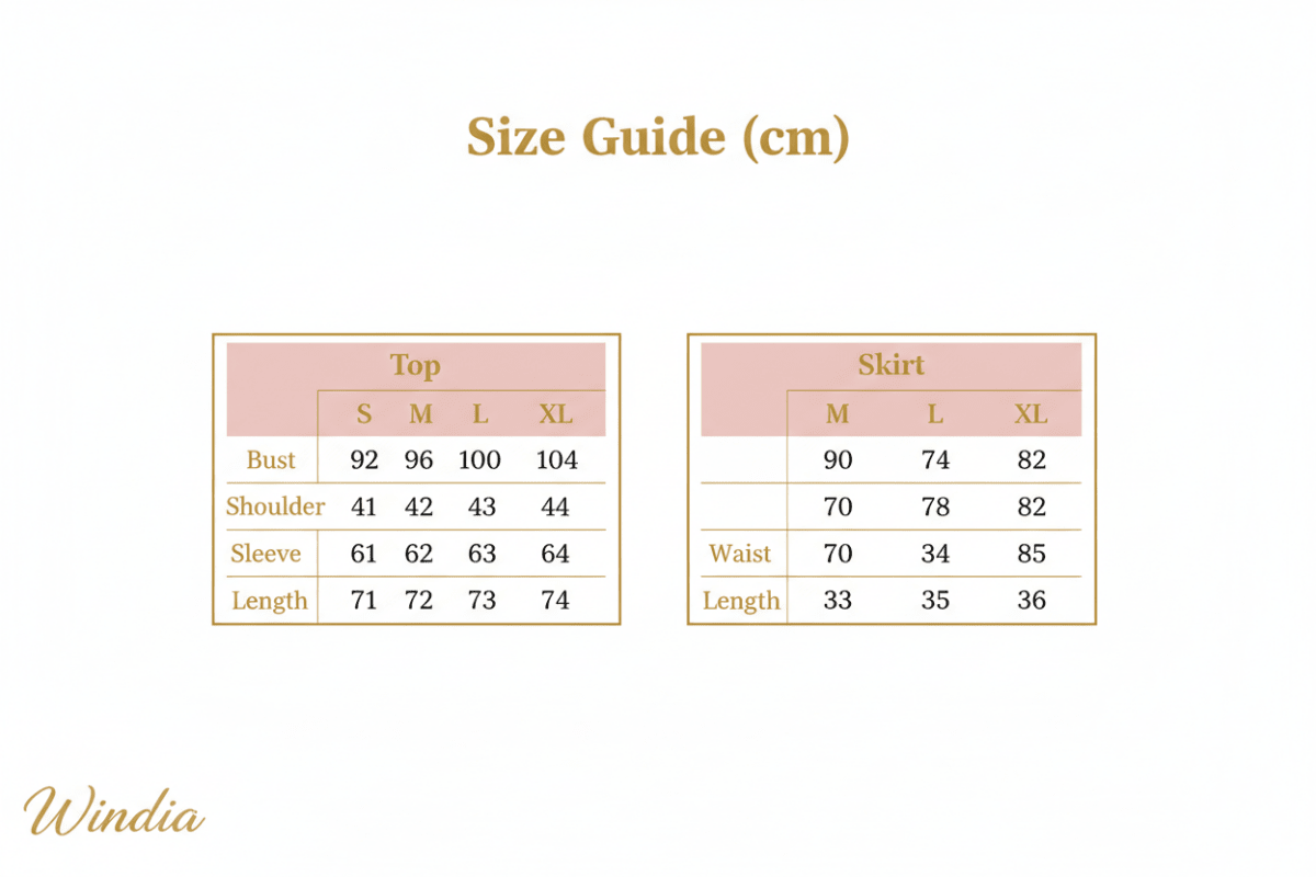 Women's Luxury Beading Blazer & Mini Skirt Set – Asymmetric 2-Piece | Size Chart | Windia
