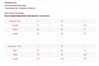 Windia Size Chart Pink