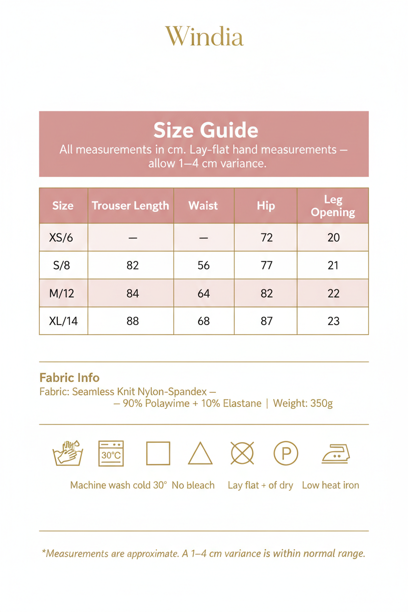Windia Size Chart