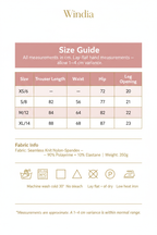 Windia Size Chart