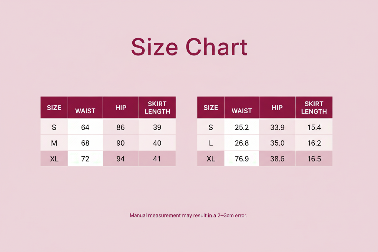 Windia Size Chart