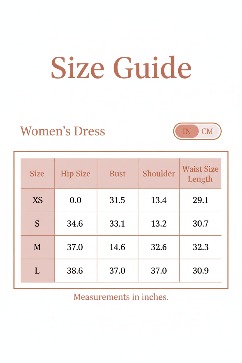 Windia Womenswear complete size chart