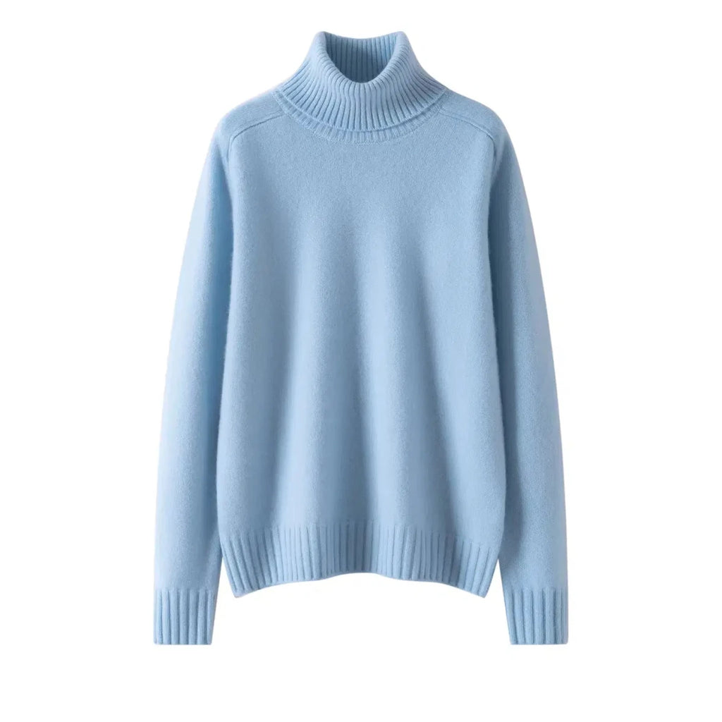 Women's 100% Cashmere Pullover Sweater with Turn-Down Collar 3XL Windia