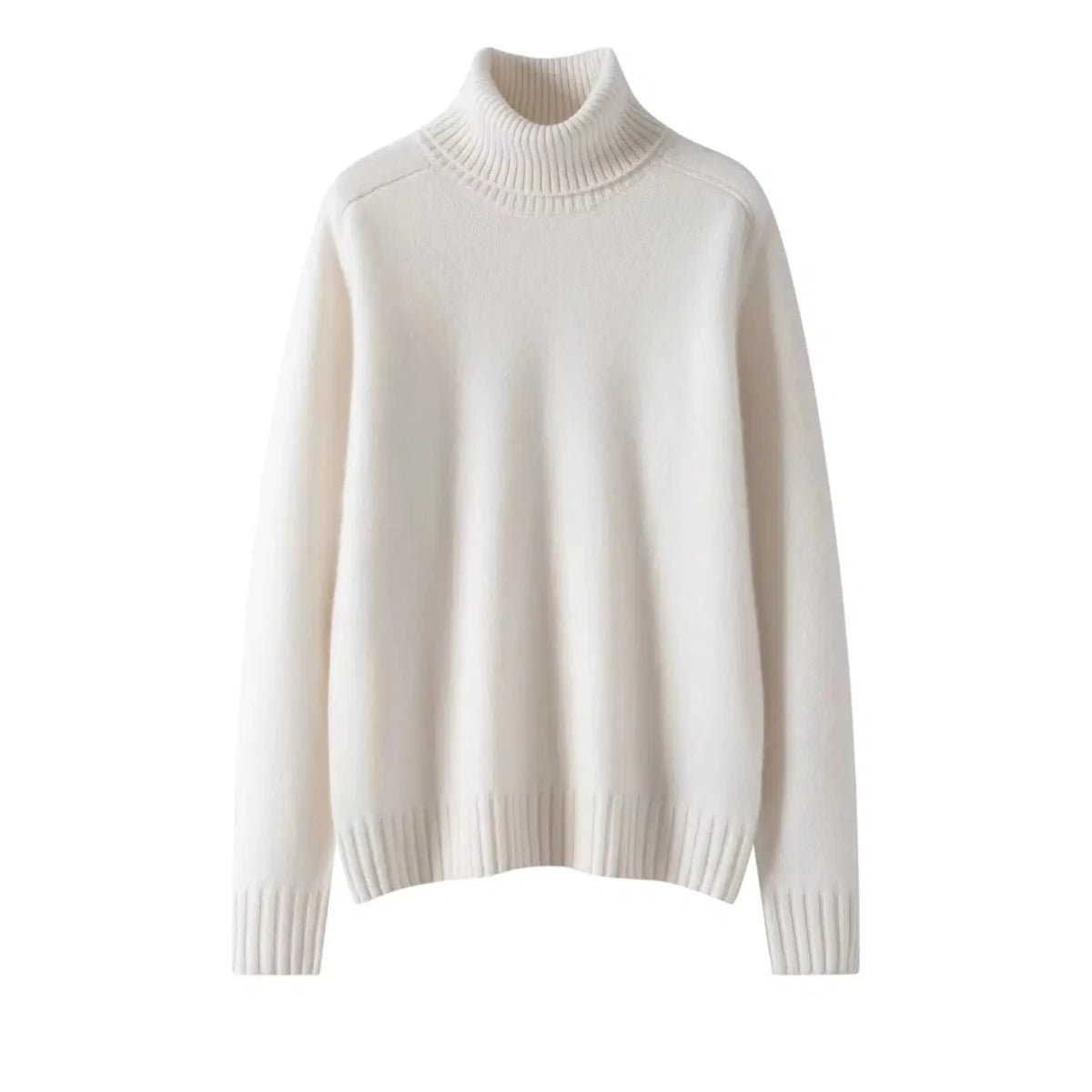 Women's 100% Cashmere Pullover Sweater with Turn-Down Collar 3XL Windia