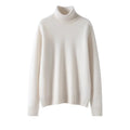 Women's 100% Cashmere Pullover Sweater with Turn-Down Collar S Windia