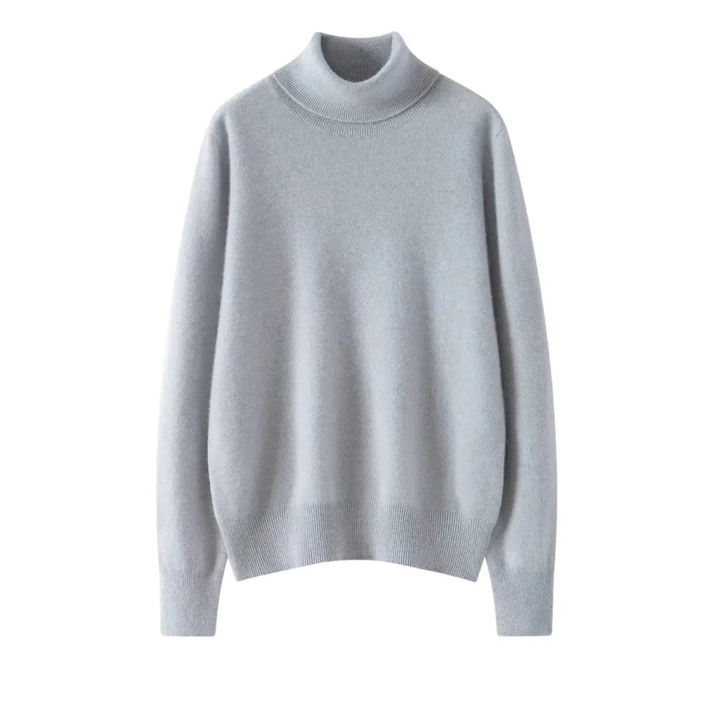 Women's 100% Cashmere Pullover Sweater with Turn-Down Collar 3XL Windia