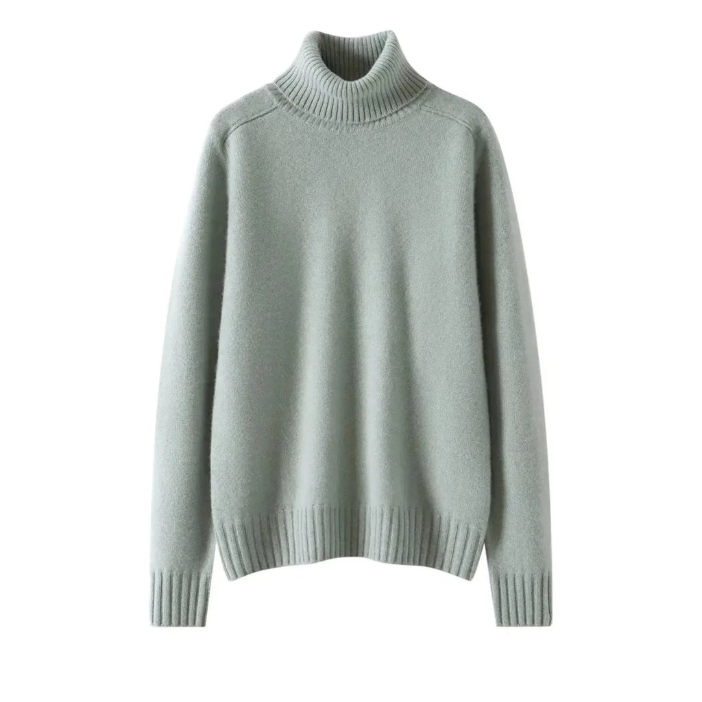 Women's 100% Cashmere Pullover Sweater with Turn-Down Collar 3XL Windia