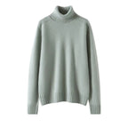 Women's 100% Cashmere Pullover Sweater with Turn-Down Collar 3XL Windia