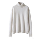 Women's 100% Cashmere Pullover Sweater with Turn-Down Collar S Windia