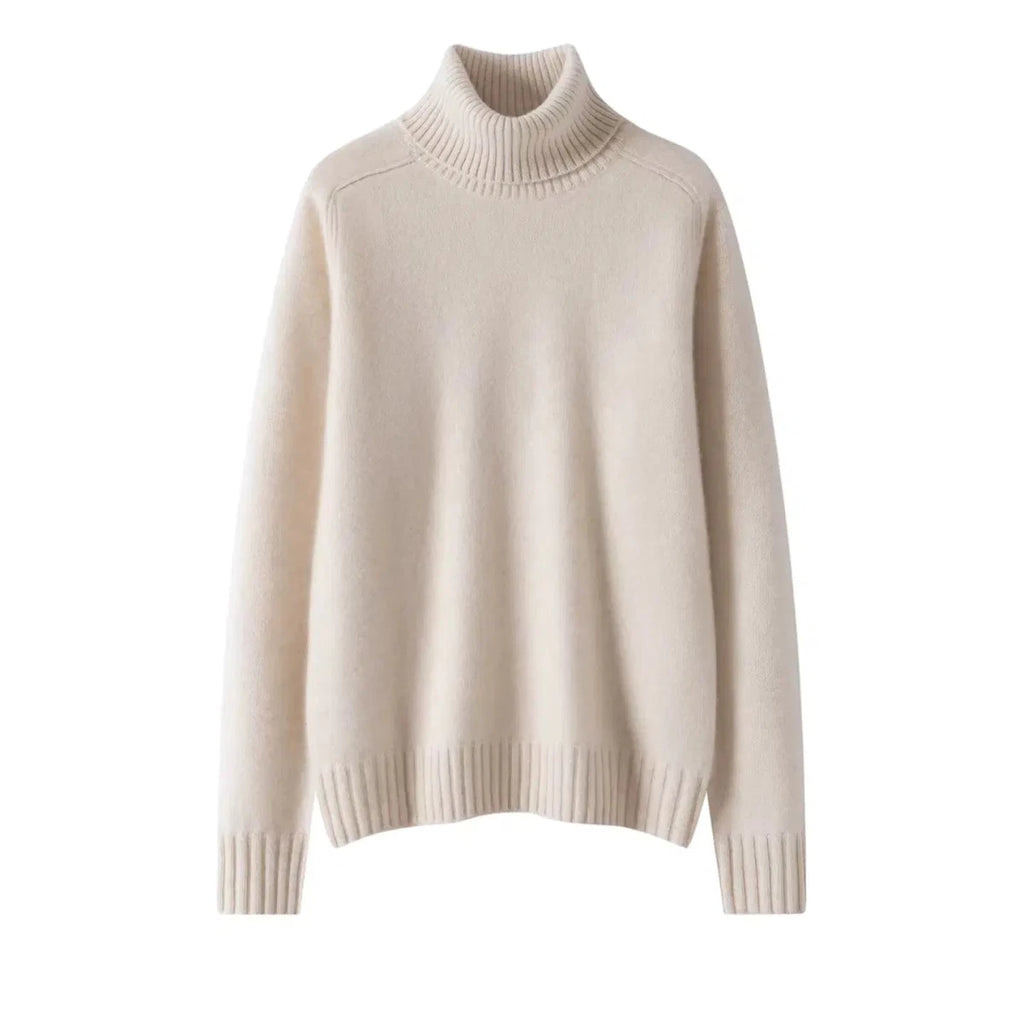 Women's 100% Cashmere Pullover Sweater with Turn-Down Collar 3XL Windia