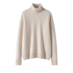 Women's 100% Cashmere Pullover Sweater with Turn-Down Collar 3XL Windia