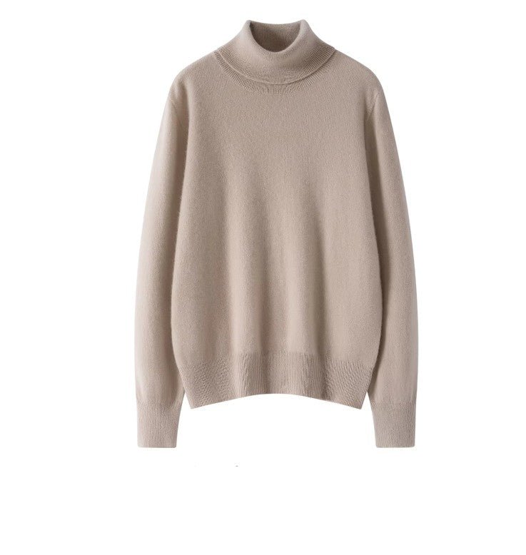 Women's 100% Cashmere Sweater | Luxuriously Soft Turn-Down Collar Pullover - Windia